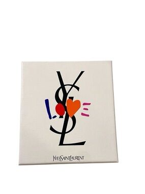 💘Yves Saint Laurent Love Gift Box /Decor. White, Black & Vibrant Accents.